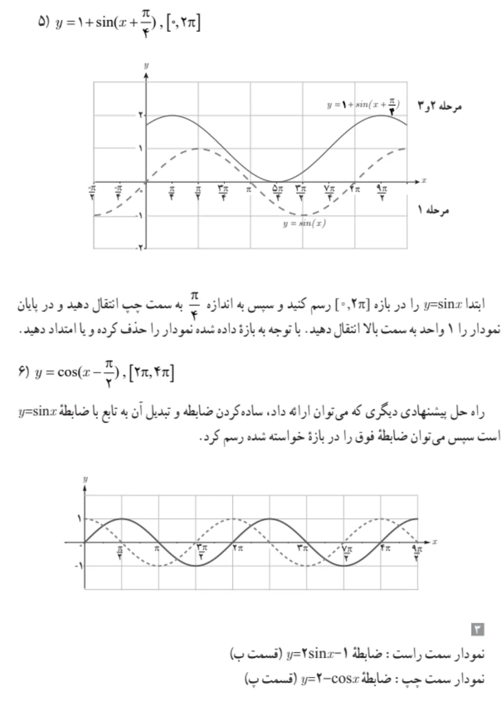 جواب کار در کلاس و حل تمرین های صفحه ۹۳ ریاضی یازدهم تجربی