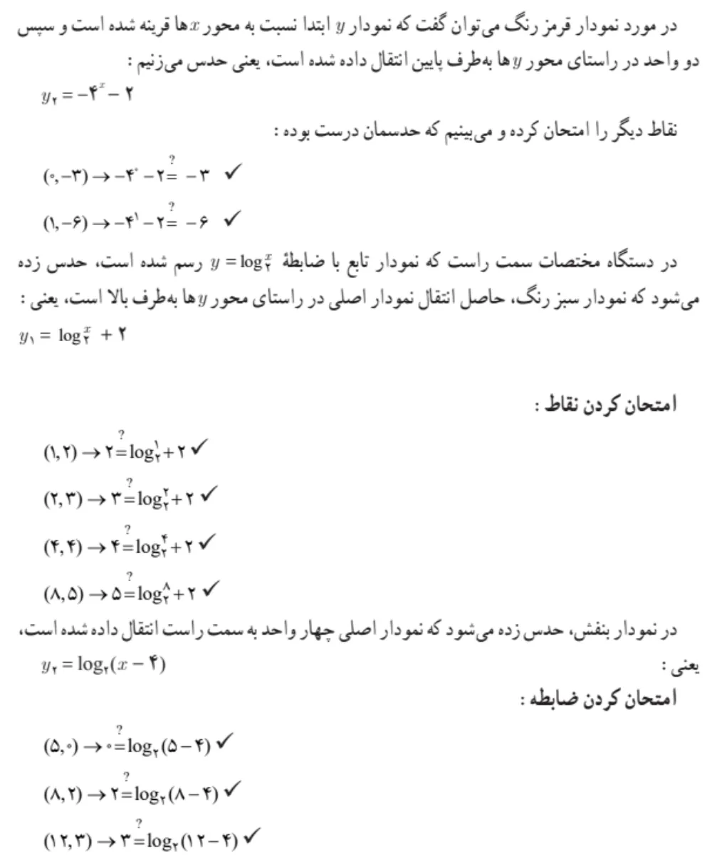 جواب کار در کلاس صفحه ۱۱۶ ریاضی یازدهم تجربی