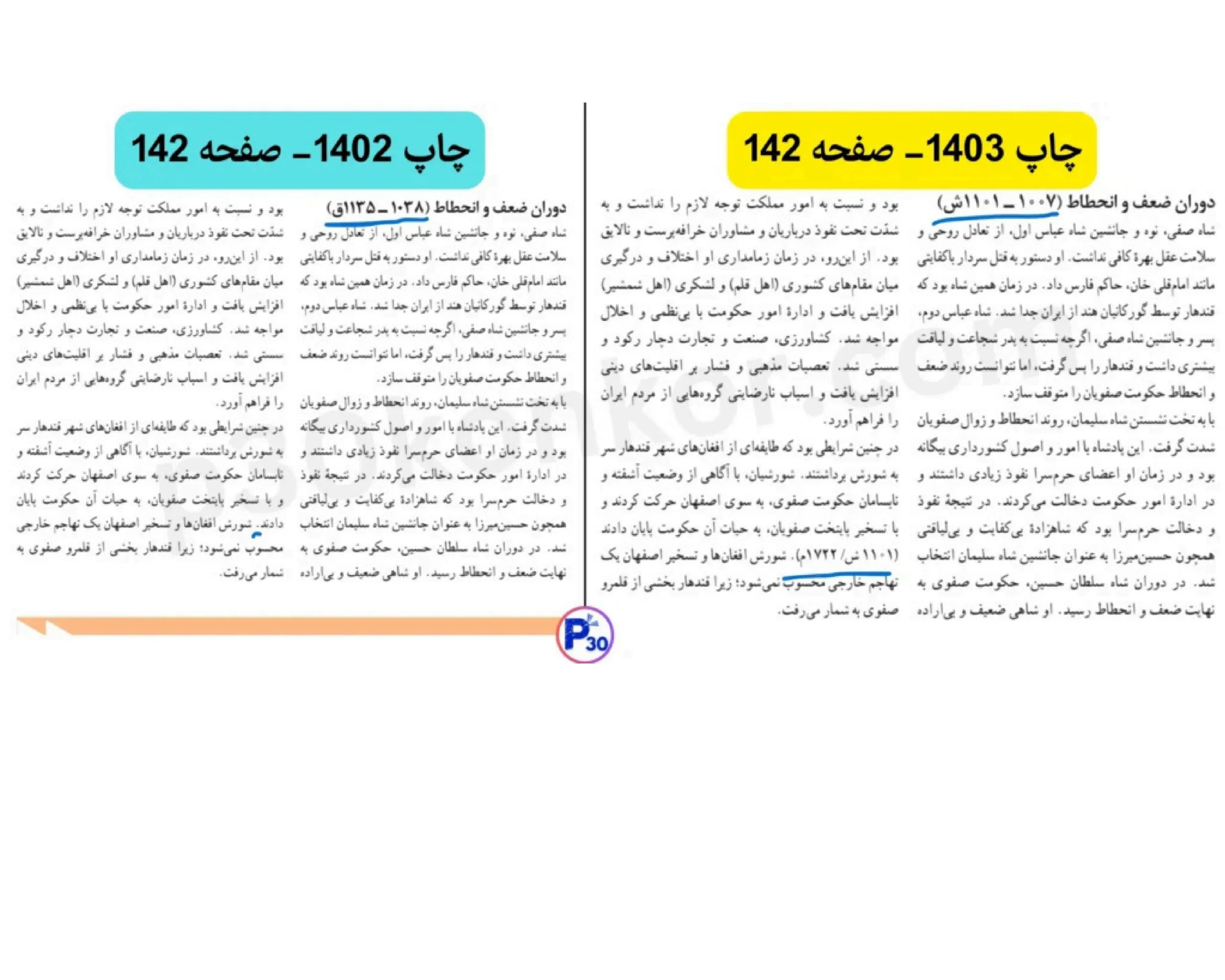 تغییرات تاریخ یازدهم انسانی برای کنکور و نهایی ۱۴۰۵