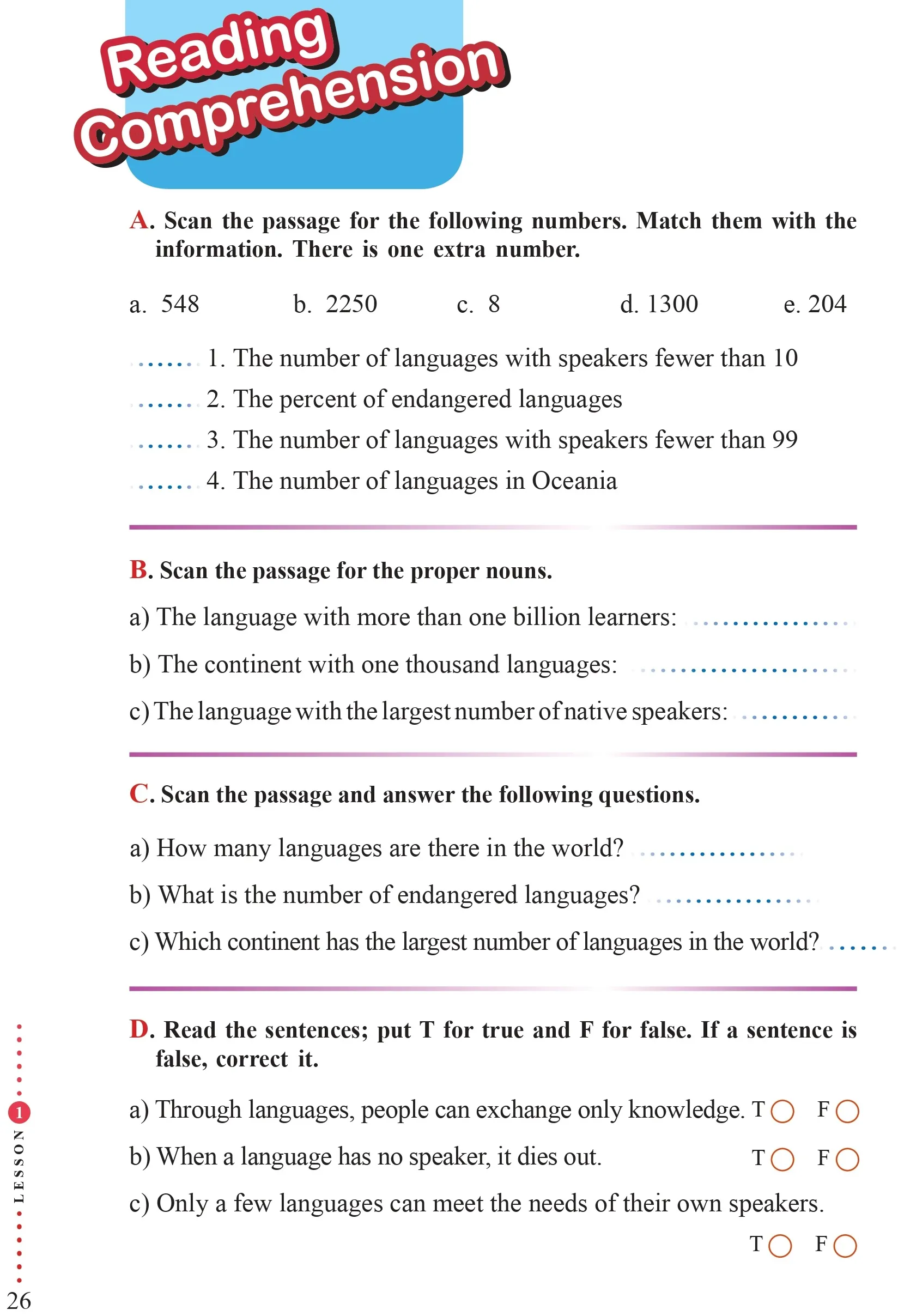 فایل صوتی لیسنینگ درس اول زبان انگلیسی یازدهم + متن و تلفظ (تمام قسمت ها)