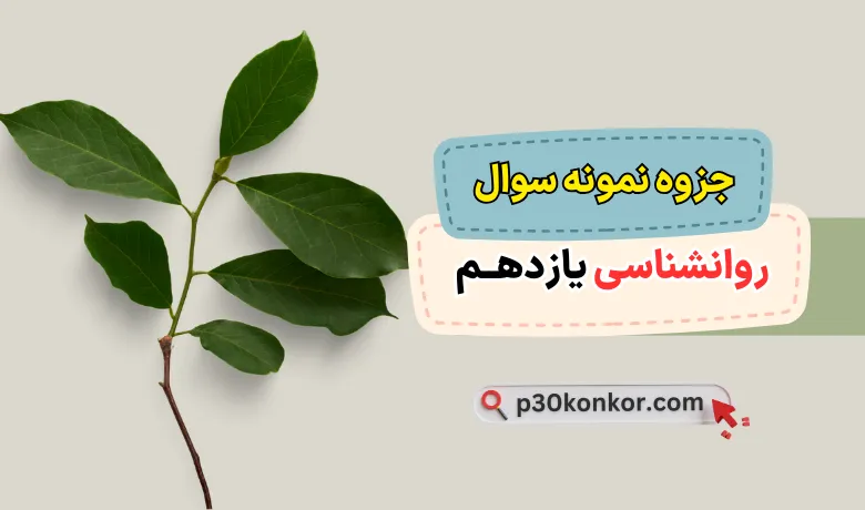 جزوه 200 سوالی نهایی تالیفی درس به درس روانشناسی یازدهم انسانی با جواب